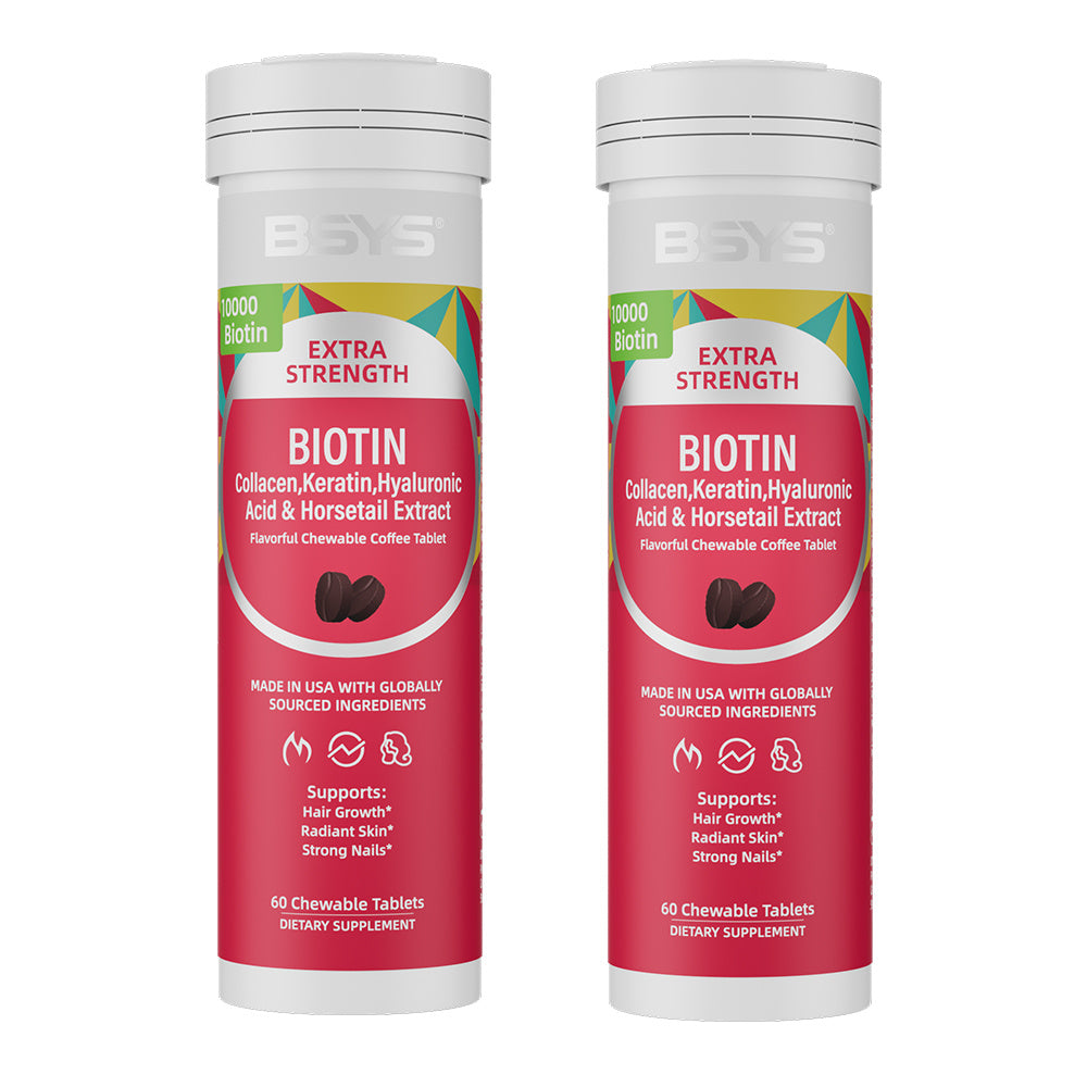 BSYS Coffee-flavored Biotin Chews Hair That Grows  Nails That Shine These Tasty Supplements Taste Like Your Favorite Brew No Chalky Mess Just Glow From The Inside Out HairGoals  CoffeeLo