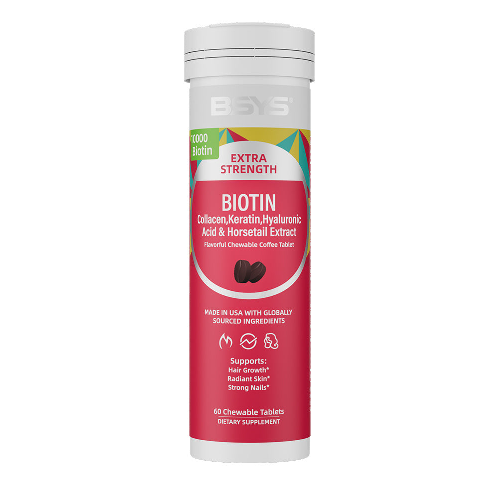 BSYS Coffee-flavored Biotin Chews Hair That Grows  Nails That Shine These Tasty Supplements Taste Like Your Favorite Brew No Chalky Mess Just Glow From The Inside Out HairGoals  CoffeeLo